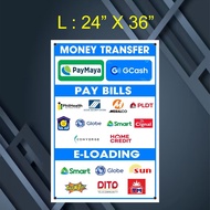 ◥ ▒ ♛ ℥ PAYBILLS, PAYMAYA, GCASH, E-LOADING TARPAULIN SIGNAGE
