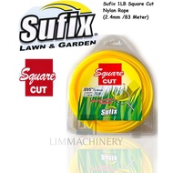 Sufix Square Cut Nylon Rope (Tali Mesin Rumput)  1/2 LB / 1 LB  / 5LB
