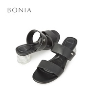 Bonia Black Corinna Mule Sandals | Kasut Sandal