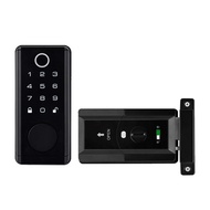 🚓Smart Indoor Bedroom Door Lock Modern Simple Credit Card Office Lock Wooden Door Invisible Digital Password Lock