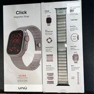台灣Uniu click magnetic titanium strap 鈦金屬 Apple Watch  44mm 45mm 49Ultra. 錶帶