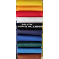 Jersey (JC) Interlock Plain Fabric 58”/ Kain JC Bidang 58” (Kain Getah)
