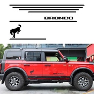Suitable for 21-23 Ford Liema Bronco Body Garland Sticker Body Decoration Waistline Color Strip Car 