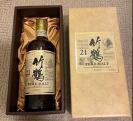 高價回收日本威士忌 竹鶴威士忌whisky 竹鶴21年 竹鶴25年 竹鶴35年 竹鶴17年等 輕井澤 響 白州等名酒