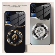 Case Vivo Y51S - Y51 2020 - Y72 - Vivo Y53S Luxurious, elegant tempered glass, FOCUS DRAGON