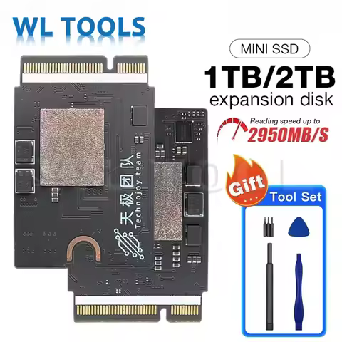 New 1TB 2TB SSD Upgrade Kit for Mac Mini M4 PCIe 4.0 SD/K6B2 4200MB/s High Speed Plug & Play Easy In