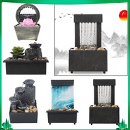 [Isuwaxa] Water Fountain Desktop Relaxation Indoor Fountain Waterfall Feng Shui Desktop Decor Ornaments