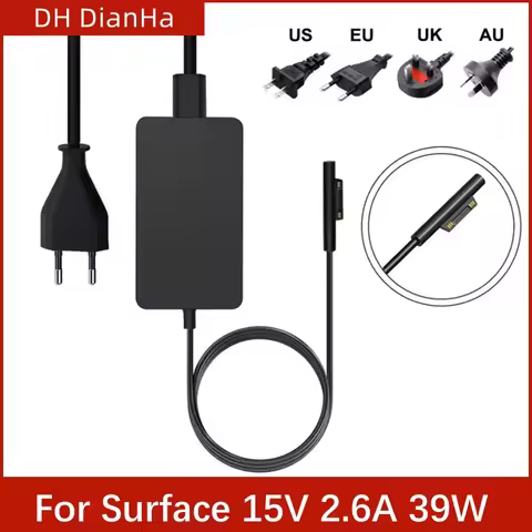 For Microsoft 39W 15V 2.6A Power Adapter Supply For Microsoft Surface Laptop Go,Surface Go1 Go2 1943