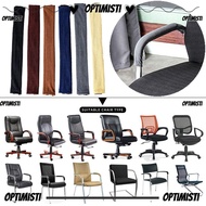 OPTIMISTI8E 1 Pair Zip Armrest Covers, Elastic Spandex Chair Arm Rest Covers, Durable Removable Comp