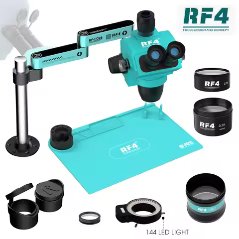 RF-6565PRO-FO26 6.5-65X Precise Locking Magnification Zoom 360 ° Rotation Adjustable Swing Arm Unive