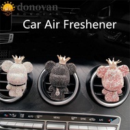 DONOVAN Car Aromatherapy Car Interior Ornaments Cute Aroma Diffuser Fragrance Diffuser Car Decoration Bear Air Vent Clip