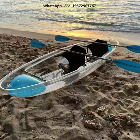 3.36m Transparent Kayak | 2-3 Person Sightseeing Boat, Factory Direct & Customizable with Large Stoc