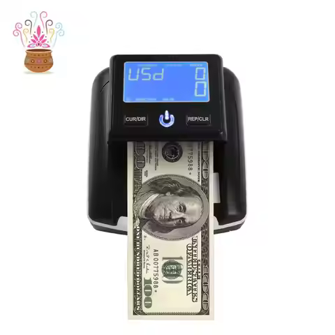 Counterfeit Bill Detector 2-in-1 Detect Count 1-999 Count Range 500mAh Rechargeable Battery 4-5h End