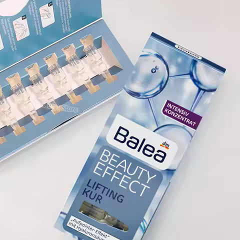 German Original Balea Hyaluronic Acid Essence Ampoule Treatment Anti-Aging Lifting Firming Deep Mois