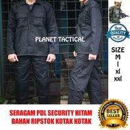 SERAGAM PDL SECURITY HITAM SERAGAM BRIMOB BAJU SATPAM BAHAN RIPSTOK GROSIR