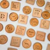 [SG] Customised Engraved Wooden Coaster for Teacher's Day, Birthdays, Corporate Gifts