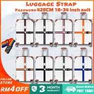 Luggage Strap 420CM 18-34 Inch Luggage Password Lock Travel Luggage Cross Belt Luggage Tag Conformin