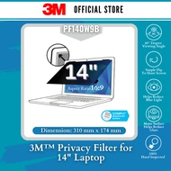 3M Privacy Filter for 14.0" Widescreen Laptop with COMPLY Attachment System PF140W9B