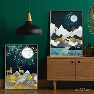 Entrance Decoration Painting Living Room Crane Hotel Hall Entrance Painting Villa Wall Vertical Corr