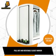 Pull Out and Rotatable Closet Mirror