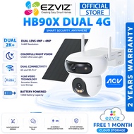 Ezviz HB90X 4G Dual Kit 4MP + 4MP 2K+ 4G LTE / WiFi Battery Powered Outdoor Security CCTV Camera wit