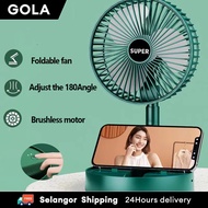 Portable Mini Fan Folding Telescopic Fan Cooling Handy Desk Home Office USB Rechargeable Fan Adjustable Mini Fan