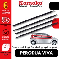 KOMOKO Perodua Viva / Viva Elite Door moulding / Getah Luar Cermin Pintu