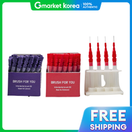 Brush For You I-Type Interdental Brush 100 Units + Holder I-Type m (1.2mm) + I-Type 4 (0.6mm)