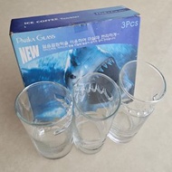 全新 韓國 PARKA GLASS鯊魚玻璃杯水杯咖啡杯 一盒／3個