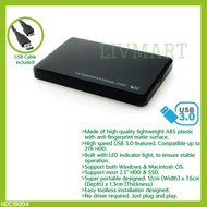 2.5” toolless DIY USB 3.0 external SSD/HDD SATA hard disk SSD HDD enclosure case