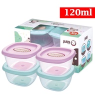 Baby Food Storage Freezer Containers Container For Size 4 Ounces 4 Pieces
