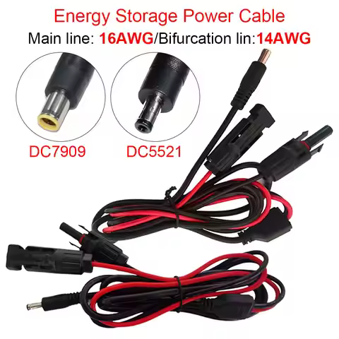 16/14AWG Mobile Energy Storage Battery Connection Line Solar Photovoltaic Connection Line To DC5521