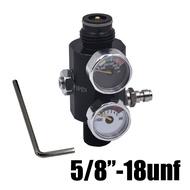 ตัวควบคุม HPA พร้อม Pin Air วาล์วควบคุมเอาต์พุต 0 ถึง 3000psi M18 * 1.5 5/8 "-18UNF Dual Gauge ปรับน