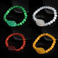 Lucky Crystal Nine-Tailed Fox Healing Gemstone Bracelet Pendant Protection Amulet Charm Nine-Tail Fo