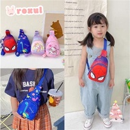 ROXUL Spiderman Bag, Crossbody Chest Bags Adjustable Shoulder Strap Cartoon Bag,  Design Causual Canvas Shoulder Bag School