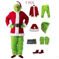 Europe and America Cross Border Christmas Costume cosplay Play Clothes Santa Claus Strange Green Hai