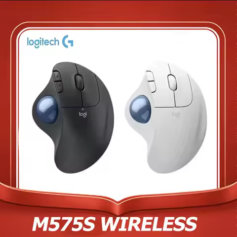 Logitech Ergonomic ERGO M575S Trackball Bluetooth Wireless office Mute-mouse dual-mode professional