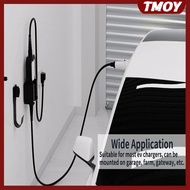 TMOY EV Charger Holder Wall Mount Kit EV Charger  Do For SAE J1772 Connector J-Hook EV Charger Cable