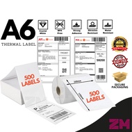 500PCS A6Thermal Label Waybill Sticker Roll/A6 Stack Fold Type 100mm x 150mm [Fast Shipping KL 🇲🇾]