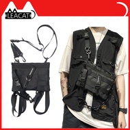 【A Great】 Leacat Functional Tactical Chest Bag For Men Fashion Hip Hop Vest Streetwear Bag Waist Pac