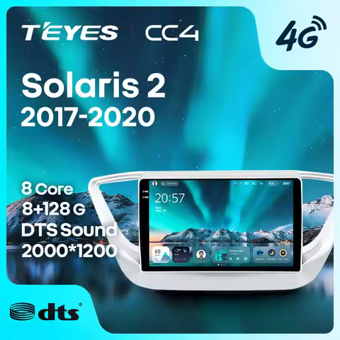 TEYES CC4 for Hyundai Solaris 2 (2017–2020) CarPlay Android Auto 2DIN Car Head Unit Autoradio Multim