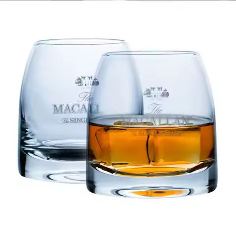 Macallan Exclusive Single Malt Whiskey Glass Crystal Wine Tumbler Vodka Cognac Brandy Snifter Gather