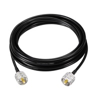 Kabel Coaxial Superbat CB 18ft PL259 UHF Male to Male Low Loss RG8x Coaxial Cable Jumper 50 Ohm untu