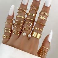 Lovito Metal Rings LFASCS1158 Lovito Cincin logam LFASCS1158