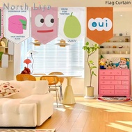 Cartoon Pennant Curtain Creative Restaurant Bar Door Hanging Curtain Kitchen Partition Door Curtain Bedroom Bay Window Short Curtain