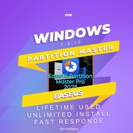 2024 EaseUS Partition Master PRO Latest Unlimited Edition Lifetime For Windows 7 & 10