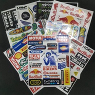 For yamaha honda reflective sticker for motorcycle helmet stickers waterproof motor bike car decals