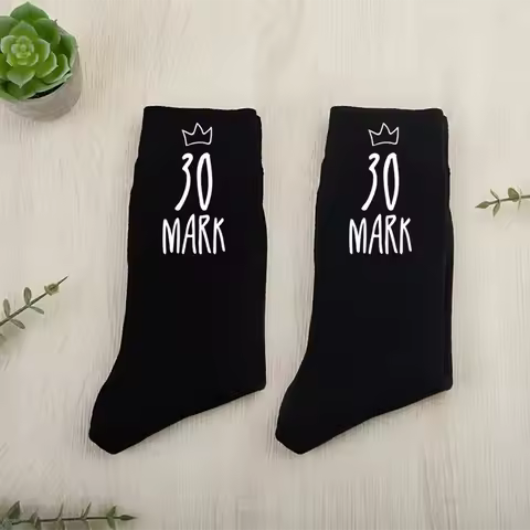 Personalised Birthday Socks with Name Age 30th 40th 50th 60th 70th Birthday Favors Men Sister Friend
