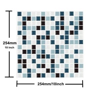 Clever Mosaics Bathroom Waterproof Backsplash Decor 3D Peel and Stick Mosaic Brick Wall Tiles - 1 Sheet