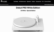 [ 沐耳 ] 奧地利唱盤 Pro-Ject 30 週年紀念型號 Debut PRO 黑膠唱盤：白色限定款（VTA 可調）